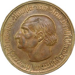 фото для Монета 10000 марок 1923 Нотгельд Вестфалия Германия Аверс