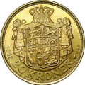 Монета 20 крон 1913 Дания