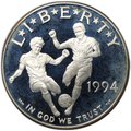 Монета 1 доллар 1994 S Чемпионат мира по футболу PROOF США