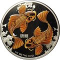 Монета 2 доллара 2012 Карпы кои Фен Шуй Рыбы Ниуэ