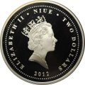 Монета 2 доллара 2012 Карпы кои Фен Шуй Рыбы Ниуэ