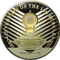 Монета 1 доллар 2005 Томас Эдисон лампочка Ниуэ