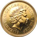 Монета 1/2 соверена (фунта) 2005 Великобритания