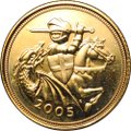 Монета 1/2 соверена (фунта) 2005 Великобритания