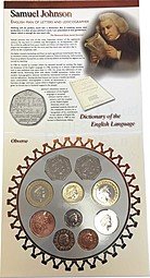 фото для Набор монет 2005 Сэмюэл Джонсон Великобритания Аверс
