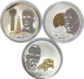 Набор 10 долларов 2008 Финансовые магнаты - Рокфеллер, Форд, Ротшильд Острова Кука 3 монеты