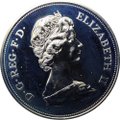 Монета 1 крона (25 пенсов) 1972 25 лет свадьбы Елизаветы и Филиппа PROOF Великобритания