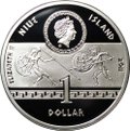 Монета 1 доллар 2011 Великие Полководцы - Александр Македонский Ниуэ