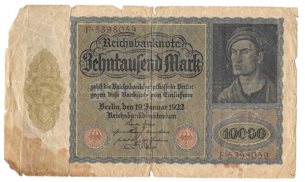 Банкнота 100000 марок 1922 Германия Веймарская республика