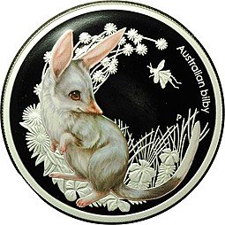 фото для Монета 50 центов 2011 Кроличий бандикут (Билби) - Детеныш Bush Babies Австралия Аверс