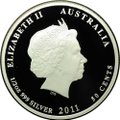 Монета 50 центов 2011 Австралийская собака Динго Детеныш Bush Babies Австралия