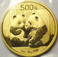 Монета 500 юаней 2009 Панда Китай