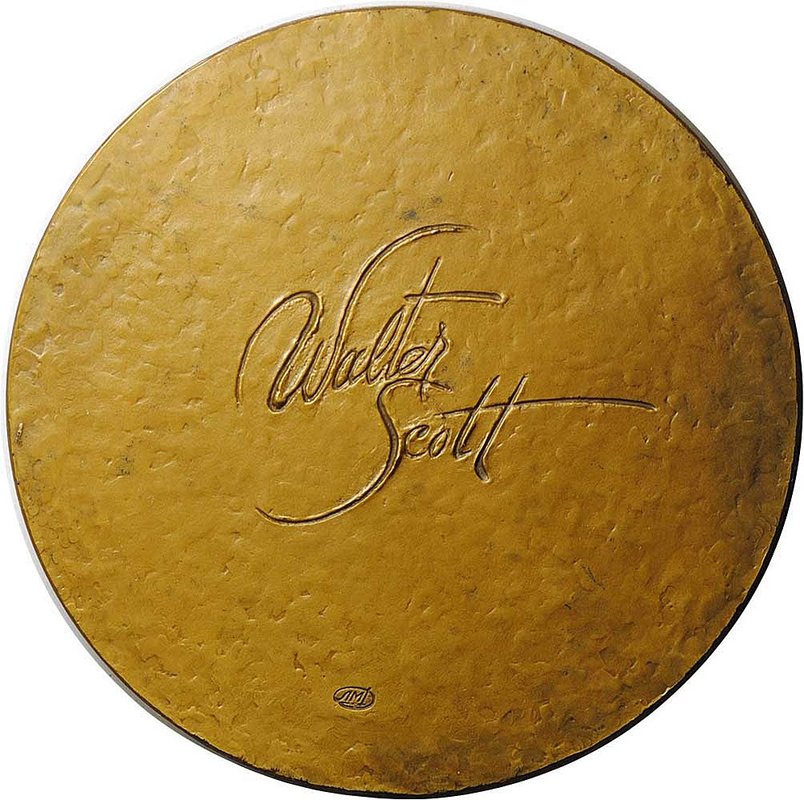 Медаль Вальтер Скотт 1771-1832 200 лет ЛМД 1972 Королюк