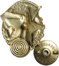 Знак Ворошиловский стрелок 1 ступени ОСОАВИАХИМ, номерная гайка