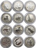 2 рубля 2005 Знаки зодиака полный комплект 12 монет
