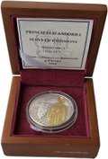 Монета 10 динар (динеров) 2008 Викинги - Женщина Андорра