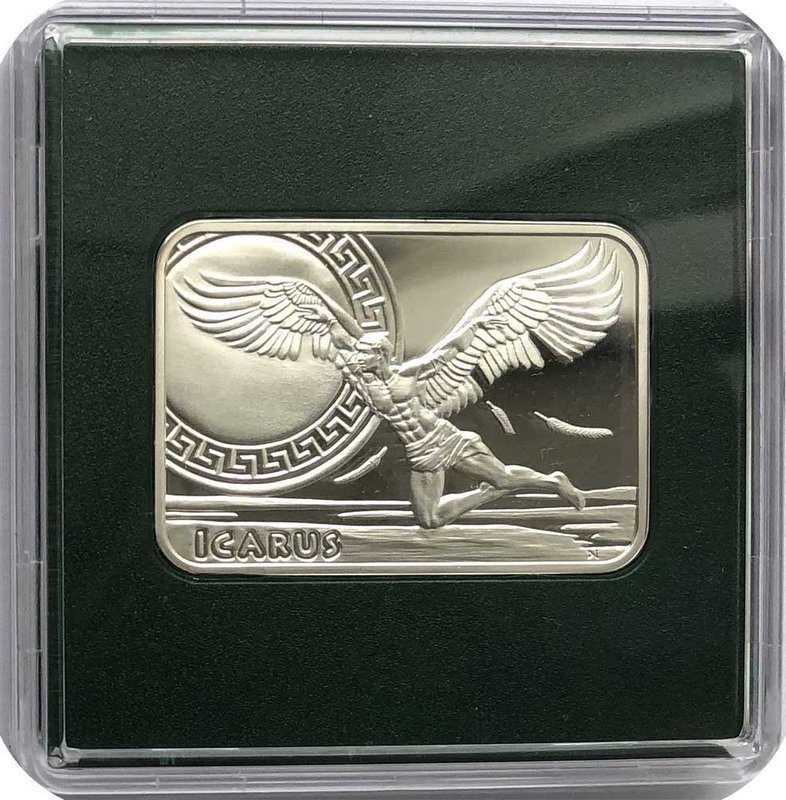 Монета 1 доллар 2010 Покорение небес - Икар Ниуэ