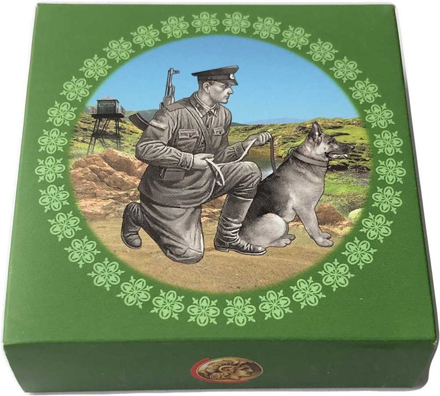 Монета 1000 франков 2019 Защитники отечества Пограничник Камерун