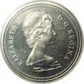 Монета 1 доллар 1975 100 лет городу Калгари Канада