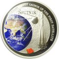 Монета 2 доллара 2007 50 лет запуска первого Спутника Земли Фиджи