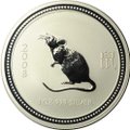 Монета 1 доллар 2007 Год крысы (мыши) 2008 Лунар Австралия