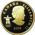 Монета 75 долларов 2009 Олимпиада Ванкувер 2010 - Олимпийский дух Канада