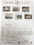 Набор монет 5 долларов 2008 Парусные корабли (парусники) Остров Кука