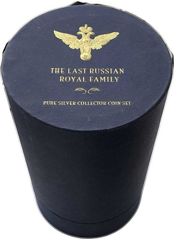 Набор 2 доллара 2009 Последняя русская царская семья: Николай II, Романовы, Храм-на-Крови Фиджи 3 монеты (футляр)