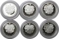 Набор жетонов (медалей) 2003 СПМД 300 лет Санкт-Петербургу серебро 1/4 oz