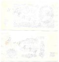 25 рублей 1961 комплект односторонних образцов АА 0000000 аверс + реверс 2 банкноты