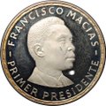 Монета 200 песет 1970 Франциско Масиас Нгема Экваториальная Гвинея