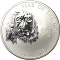 Монета 25 долларов 2006 Год Собаки Соломоновы Острова