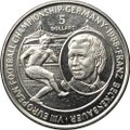 Монета 5 долларов 1988 Чемпионат Европы по Футболу в Германии - Франц Беккенбауэр Ниуэ