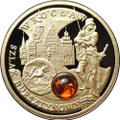 Монета 5 долларов 2009 Янтарный путь - Вроцлав Ниуэ
