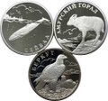 Комплект 1 рубль 2002 СПМД Красная книга: Беркут, Горал, Сейвал