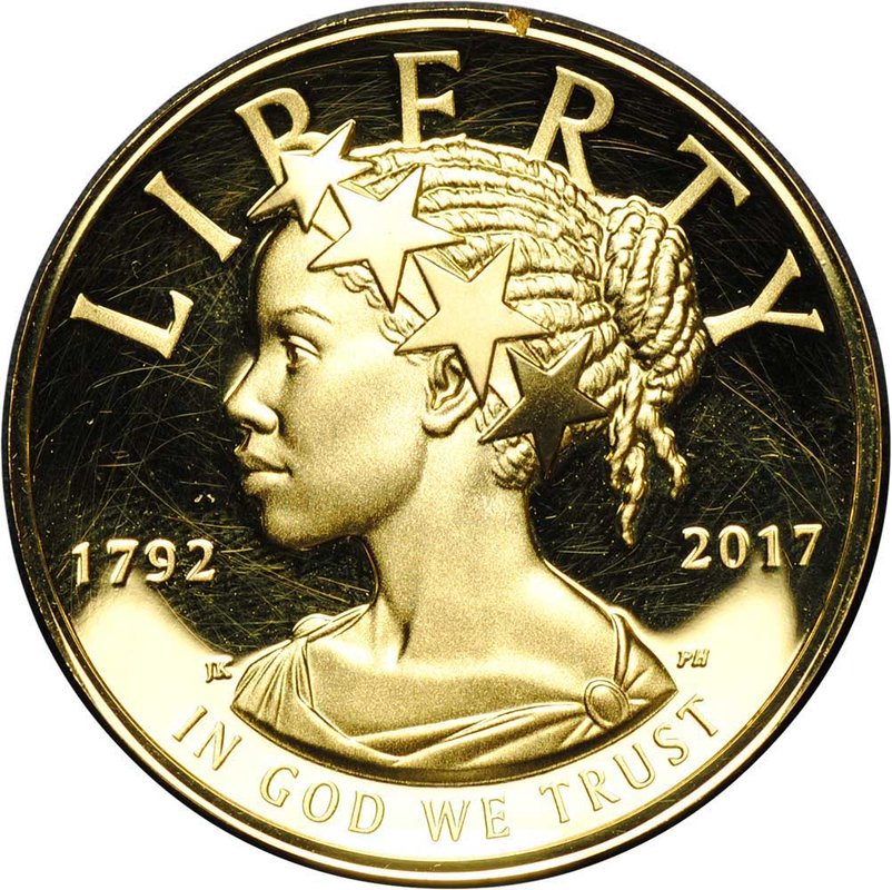 Монета 100 долларов 2017 Американская Свобода США