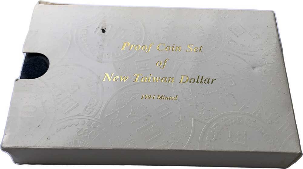 Годовой набор монет 1/2, 1, 5, 10, 50 долларов 1994 PROOF Тайвань