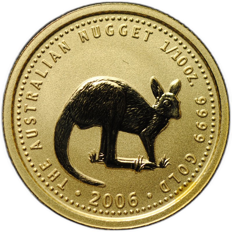 Монета 15 долларов 2006 Австралийский самородок Кенгуру Австралия