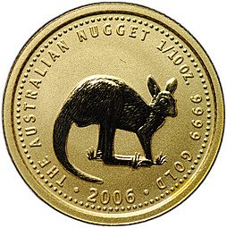 фото для Монета 15 долларов 2006 Австралийский самородок Кенгуру Австралия Аверс