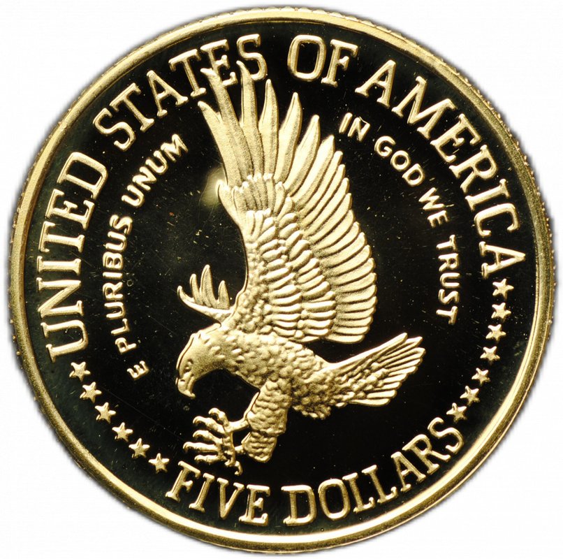 Монета 5 долларов 1986 100 лет Статуе Свободы США