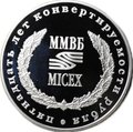 Медаль 1 СКВ 1989-2004 15 лет конвертируемости рубля ММВБ ММД 2 oz