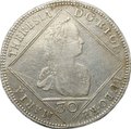 Монета 30 крейцеров 1765 Мария Терезия - орел с 5 гербами Австрия