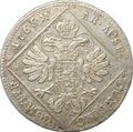 Монета 30 крейцеров 1765 Мария Терезия - орел с 5 гербами Австрия