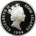 Монета 20 долларов 1994 Королева Мать и дочери Острова Кука