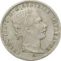 Монета 1/4 флорина 1861 A Австрия