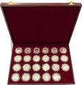 Коллекция Красная книга России Берегите редких животных серебро СПМД 47 медалей (жетонов)