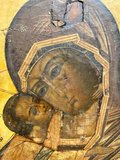 Икона Пресвятая Богородица Владимирская 31х26 см XIX век