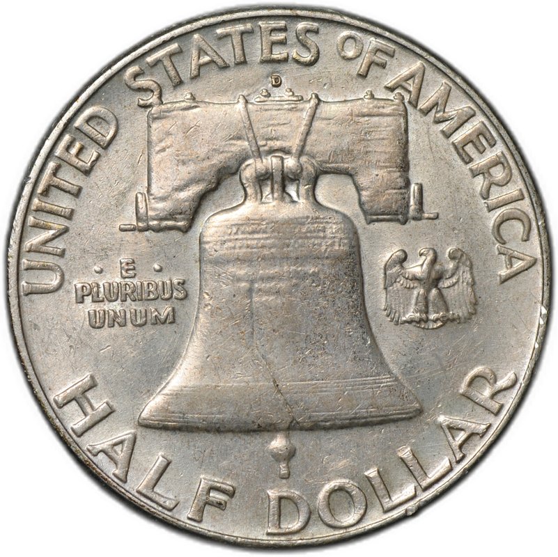 Монета 50 центов (1/2 доллара) 1963 Франклин США