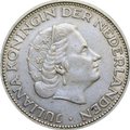 Монета 2 1/2 гульдена 1960 Нидерланды