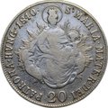 Монета 20 крейцеров 1840 Венгрия